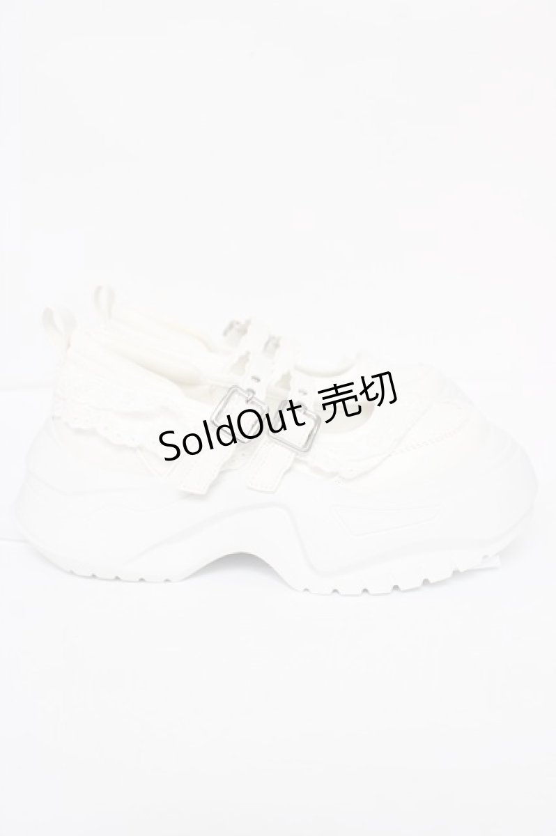 画像4: merry jenny / frill mary jane metal sneakers　スニーカー S ホワイト Y-26-08-07-050-LO-SH-SZ-ZY (4)
