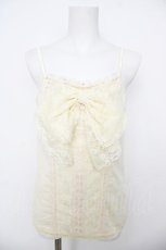 画像1: axes femme / BIGリボンレースキャミソール M 生成り Y-26-08-07-054-AX-TO-SZ-ZY (1)