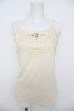 画像1: axes femme / デコレーションキャミ M 生成り Y-26-08-07-057-AX-TO-SZ-ZY (1)
