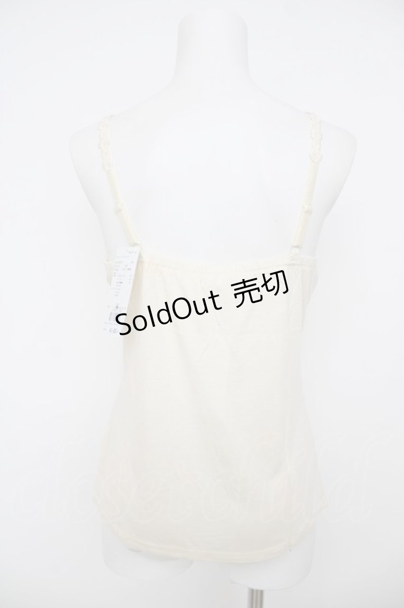 画像2: axes femme / デコレーションキャミ M 生成り Y-26-08-07-057-AX-TO-SZ-ZY (2)