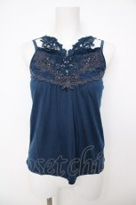 画像1: axes femme / チョーカー風デザインキャミ M Bグリーン Y-26-08-07-063-AX-TO-SZ-ZY (1)