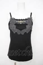 画像1: axes femme / デコレーションキャミ M 黒 Y-26-08-07-073-AX-TO-SZ-ZY (1)
