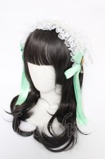 画像1: LOLITA / カメオ付きヘッドドレスカチューシャ  ミント Y-26-08-07-012-LO-AC-SZ-ZY (1)