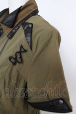 画像3: Ozz Croce / 刺繍入りイレヘムブラウス  カーキ Y-26-08-07-089-OO-BL-SZ-ZY (3)