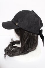 画像2: axes femme POETIQUE / ハート釦サマーキャップ  黒 Y-26-08-07-013-AX-AC-SZ-ZY (2)