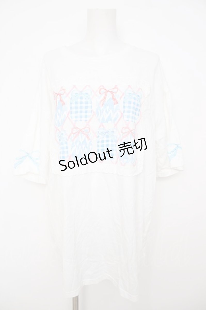 画像1: merry jenny / ひみつのゆらめきフレームTee F ホワイト Y-26-08-07-103-LO-TO-SZ-ZY (1)