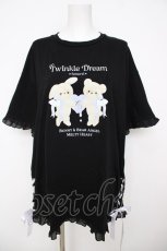 画像1: Amavel / Melty Heart AngelプリントビックTシャツ  黒 Y-26-08-07-107-CA-TO-SZ-ZY (1)