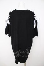 画像2: Secret Honey / 目隠しうさぎビッグTシャツ 2 黒 Y-26-08-07-108-CA-TO-SZ-ZY (2)