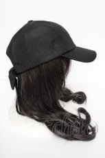 画像4: axes femme POETIQUE / ハート釦サマーキャップ  黒 Y-26-08-07-013-AX-AC-SZ-ZY (4)
