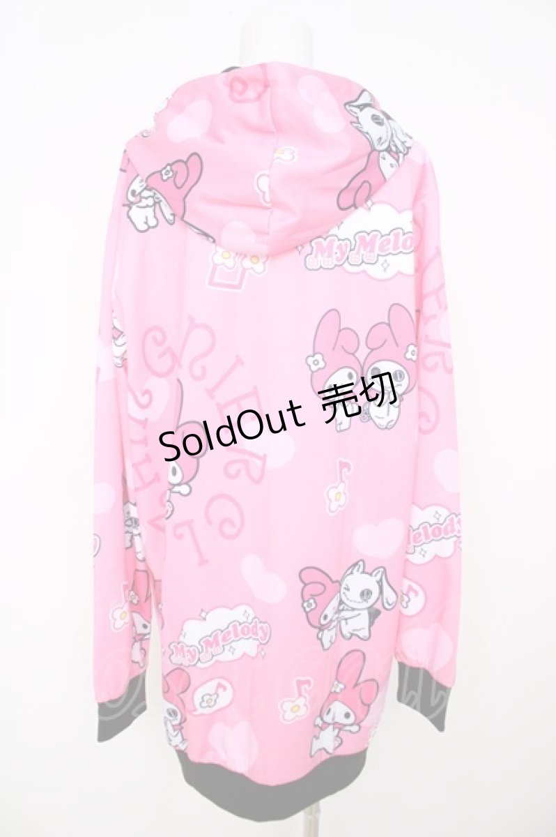 画像2: NieR Clothing / LONG LENGTH ZIP OUTER【マイメロディ×NieRちゃん】 F ピンク Y-26-08-07-110-PU-TO-SZ-ZY (2)