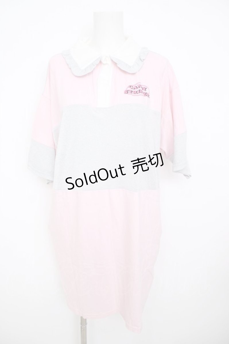 画像1: Candy Stripper / CHEERFUL LAME POLO ワンピース 2 ピンク Y-26-08-07-136-PU-OP-SZ-ZY (1)