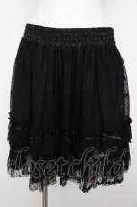 画像1: axes femme / リボン柄チュールスカート M 黒 Y-26-08-07-183-AX-SK-SZ-ZY (1)