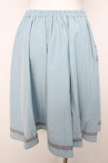 画像2: axes femme POETIQUE / レーススカラップ切り替えスカート M サックス Y-26-08-07-185-AX-SK-SZ-ZY (2)
