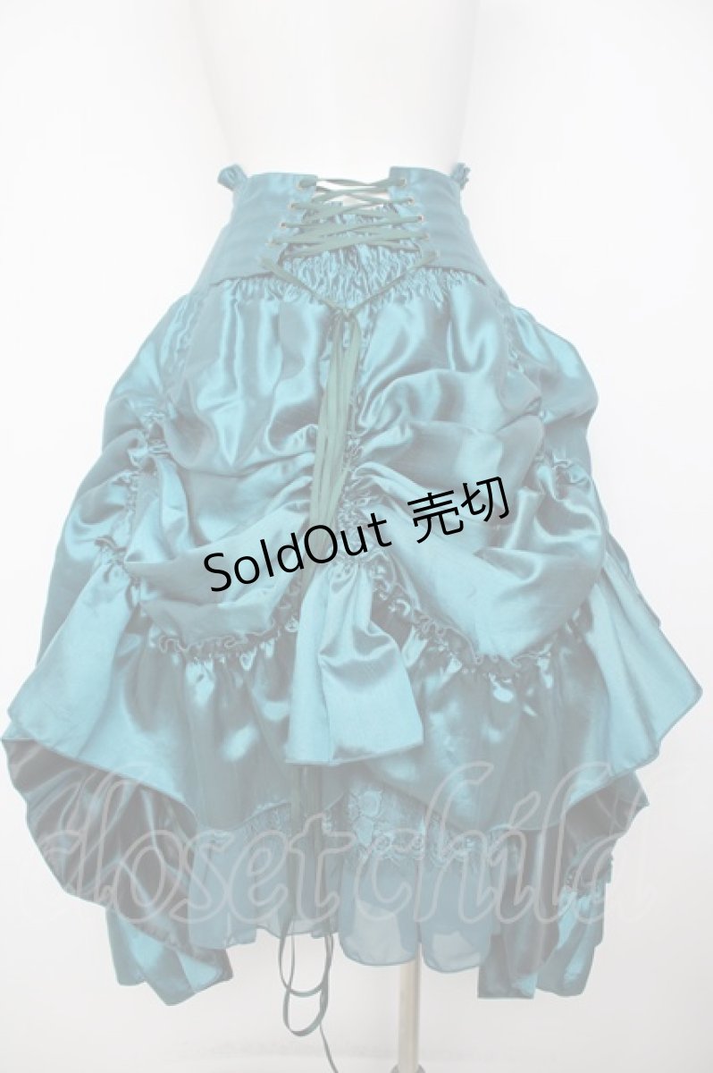 画像2: ATELIER PIERROT / Fairy Lace Corset Skirt 3 グリーン Y-26-08-07-198-EL-SK-SZ-ZY (2)