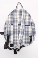 画像2: Maison de FLEUR / チェックリボンリュック F ブルー Y-26-08-07-025-LO-BG-SZ-ZY (2)