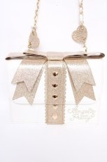 画像1: Angelic Pretty / Present Ribbonポシェット  ホワイト Y-26-08-07-031-AP-BG-SZ-ZY (1)