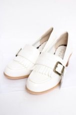 画像1: axes femme / 2Wayヒールローファー L シロ Y-26-08-08-026-AX-SH-SZ-ZY (1)