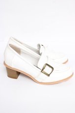 画像4: axes femme / 2Wayヒールローファー L シロ Y-26-08-08-026-AX-SH-SZ-ZY (4)