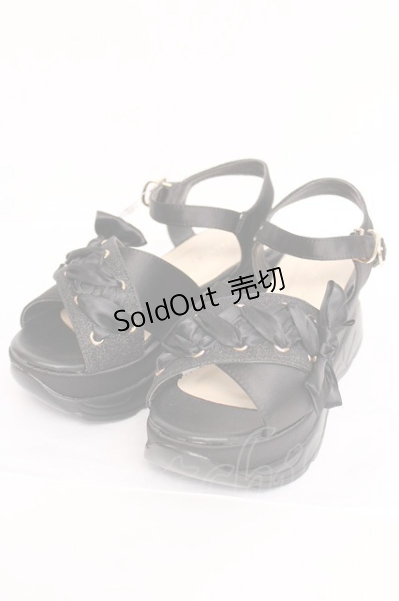 画像1: axes femme POETIQUE / レースアップスポサン L 黒 Y-26-08-08-029-AX-SH-SZ-ZY (1)