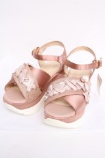 画像1: axes femme POETIQUE / レースアップスポサン L 淡ピンク Y-26-08-08-030-AX-SH-SZ-ZY (1)