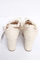 画像3: axes femme / レースアップチュールサンダル L 生成り Y-26-08-08-033-AX-SH-SZ-ZY (3)