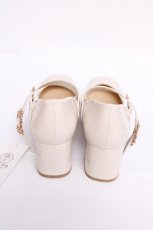 画像3: axes femme / アンティークバックルパンプス L 生成り Y-26-08-08-036-AX-SH-SZ-ZY (3)