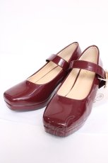 画像1: axes femme / アンティークバックルパンプス L 赤 Y-26-08-08-037-AX-SH-SZ-ZY (1)