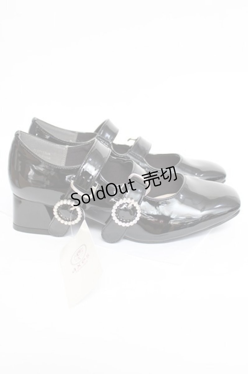 画像4: axes femme POETIQUE / ビジューバックルパンプス L 黒 Y-26-08-08-038-AX-SH-SZ-ZY (4)