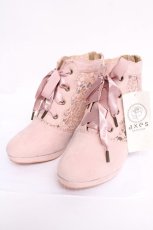 画像1: axes femme / チュールレース切替ブーティー L アワピンク Y-26-08-08-048-AX-SH-SZ-ZY (1)