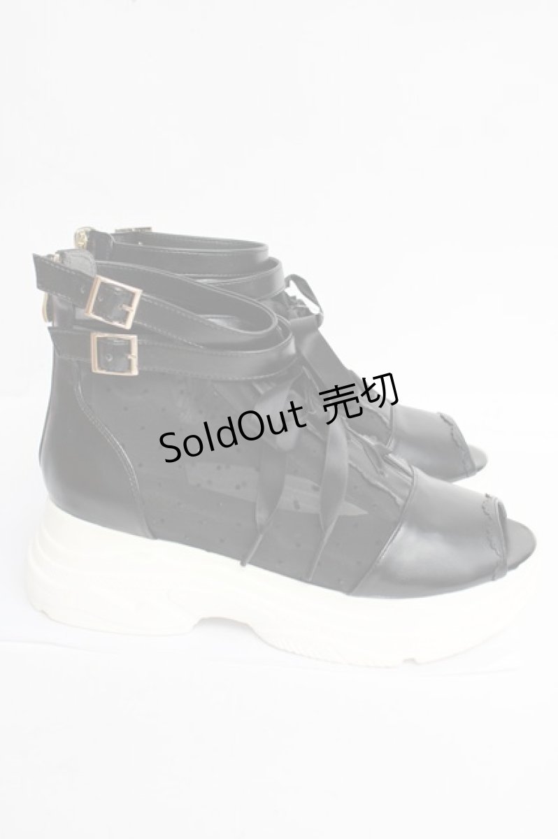 画像4: axes femme POETIQUE / レースアップブーサン L 黒 Y-26-08-08-051-AX-SH-SZ-ZY (4)