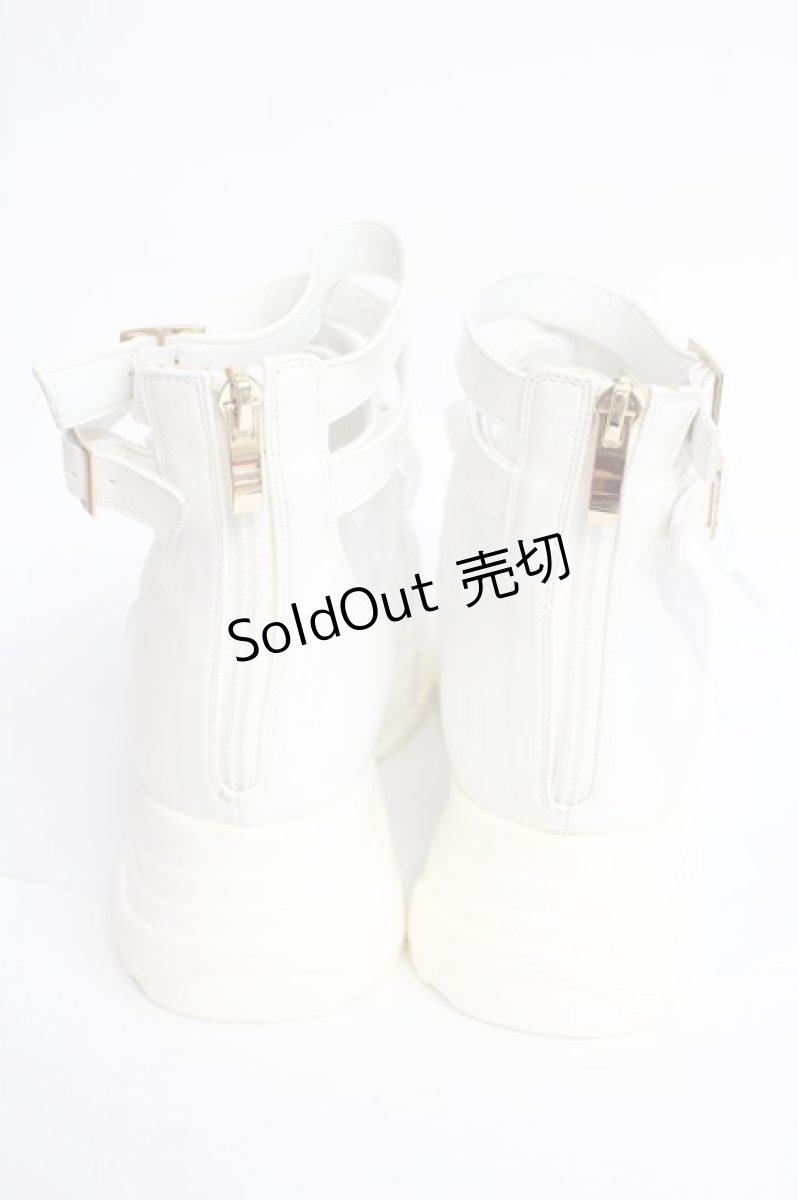 画像3: axes femme POETIQUE / レースアップブーサン L ホワイト Y-26-08-08-052-AX-SH-SZ-ZY (3)