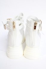 画像3: axes femme POETIQUE / レースアップブーサン L ホワイト Y-26-08-08-052-AX-SH-SZ-ZY (3)