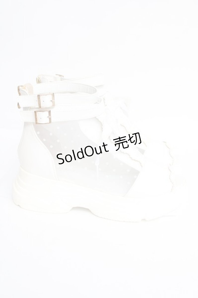 画像4: axes femme POETIQUE / レースアップブーサン L ホワイト Y-26-08-08-052-AX-SH-SZ-ZY (4)