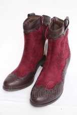画像1: axes femme / ウエスタンブーツ L ワイン Y-26-08-08-058-AX-SH-SZ-ZY (1)