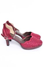 画像4: axes femme / レーススカラPTパンプス L ワイン Y-26-08-08-008-AX-SH-SZ-ZY (4)