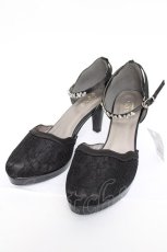 画像1: axes femme / レーススカラPTパンプス L 黒 Y-26-08-08-009-AX-SH-SZ-ZY (1)