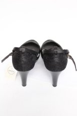 画像3: axes femme / レーススカラPTパンプス L 黒 Y-26-08-08-009-AX-SH-SZ-ZY (3)