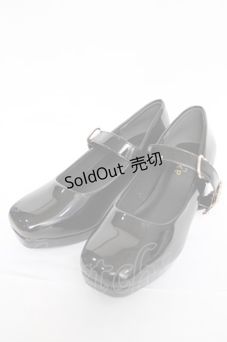 画像1: axes femme / アンティークバックルパンプス L 黒 Y-26-08-08-010-AX-SH-SZ-ZY (1)