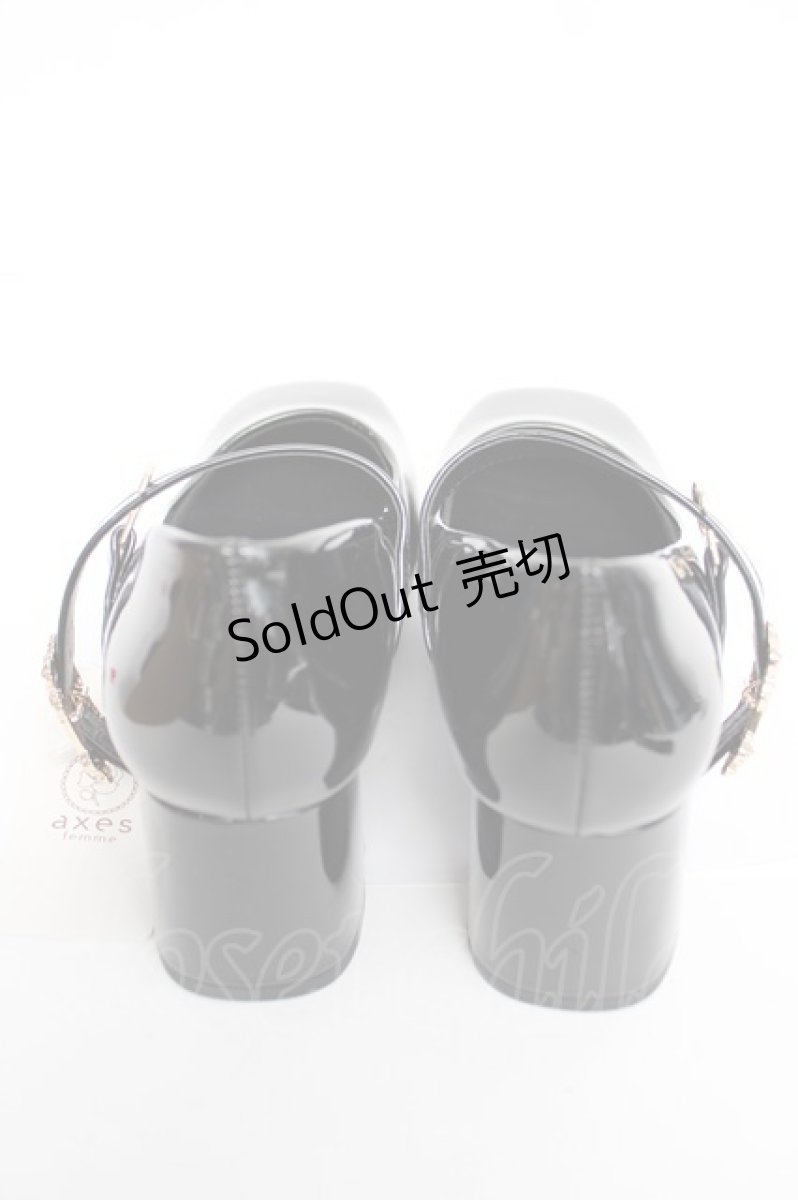 画像3: axes femme / アンティークバックルパンプス L 黒 Y-26-08-08-010-AX-SH-SZ-ZY (3)