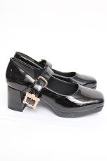 画像4: axes femme / アンティークバックルパンプス L 黒 Y-26-08-08-010-AX-SH-SZ-ZY (4)