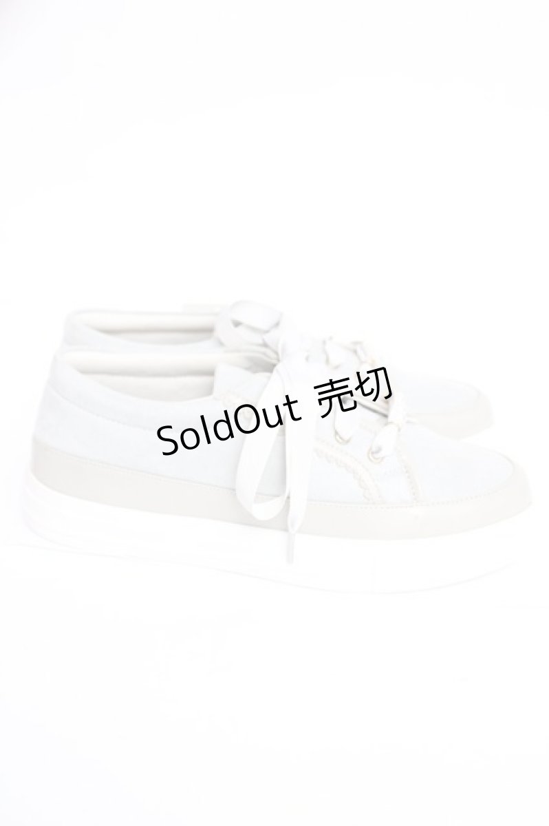 画像4: axes femme / ローカットリボンスニーカー L サックス Y-26-08-08-014-AX-SH-SZ-ZY (4)