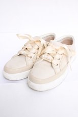 画像1: axes femme / ローカットリボンスニーカー L 生成り Y-26-08-08-015-AX-SH-SZ-ZY (1)