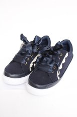 画像1: axes femme / レースアップスニーカー L 紺 Y-26-08-08-021-AX-SH-SZ-ZY (1)