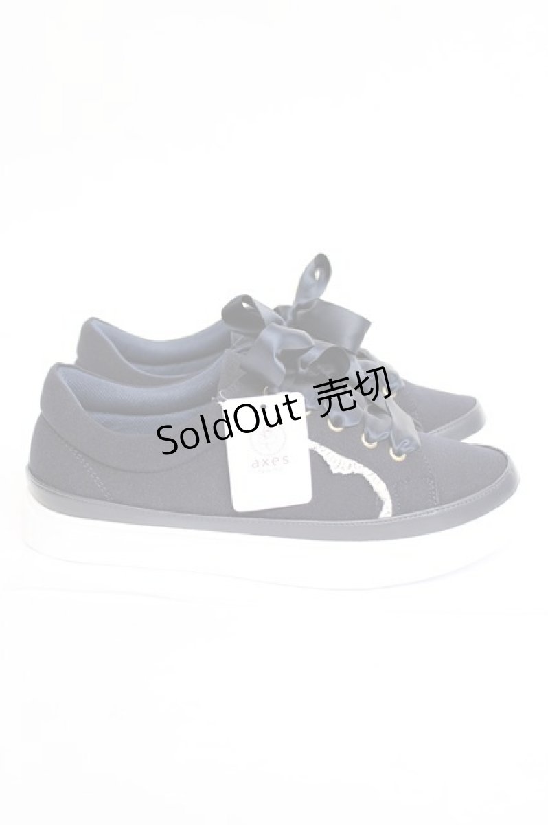 画像4: axes femme / レースアップスニーカー L 紺 Y-26-08-08-021-AX-SH-SZ-ZY (4)