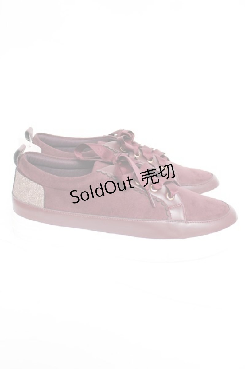 画像4: axes femme / スエードスニーカー L ワイン Y-26-08-08-023-AX-SH-SZ-ZY (4)