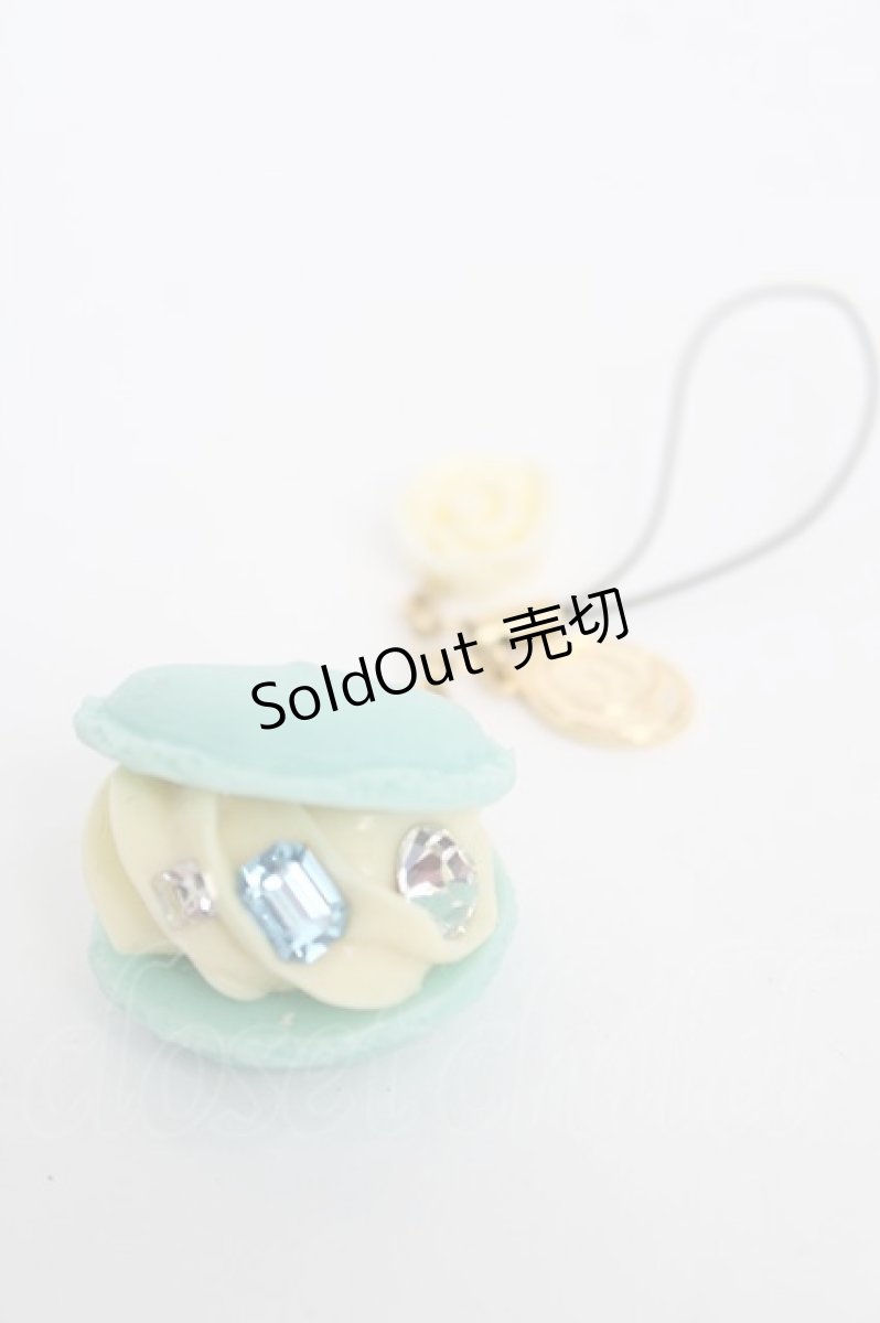 画像1: Q-pot. / ANA限定マカロン ストラップ  サックス Y-26-08-09-007-QP-ZA-SZ-ZY (1)