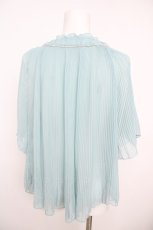 画像2: axes femme / プリーツシフォンプルオーバー M サックス Y-26-08-09-050-AX-TO-SZ-ZY (2)