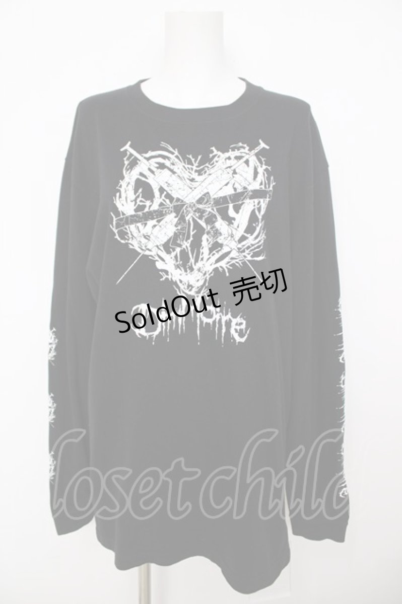 画像1: DimMoire / Sickness ロンT F 黒 Y-26-08-09-053-PU-TO-SZ-ZY (1)