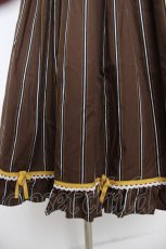 画像4: ALICE and the PIRATES / チュロスストライプジャンパースカート  ブラウン Y-26-08-09-060-PA-OP-SZ-ZY (4)