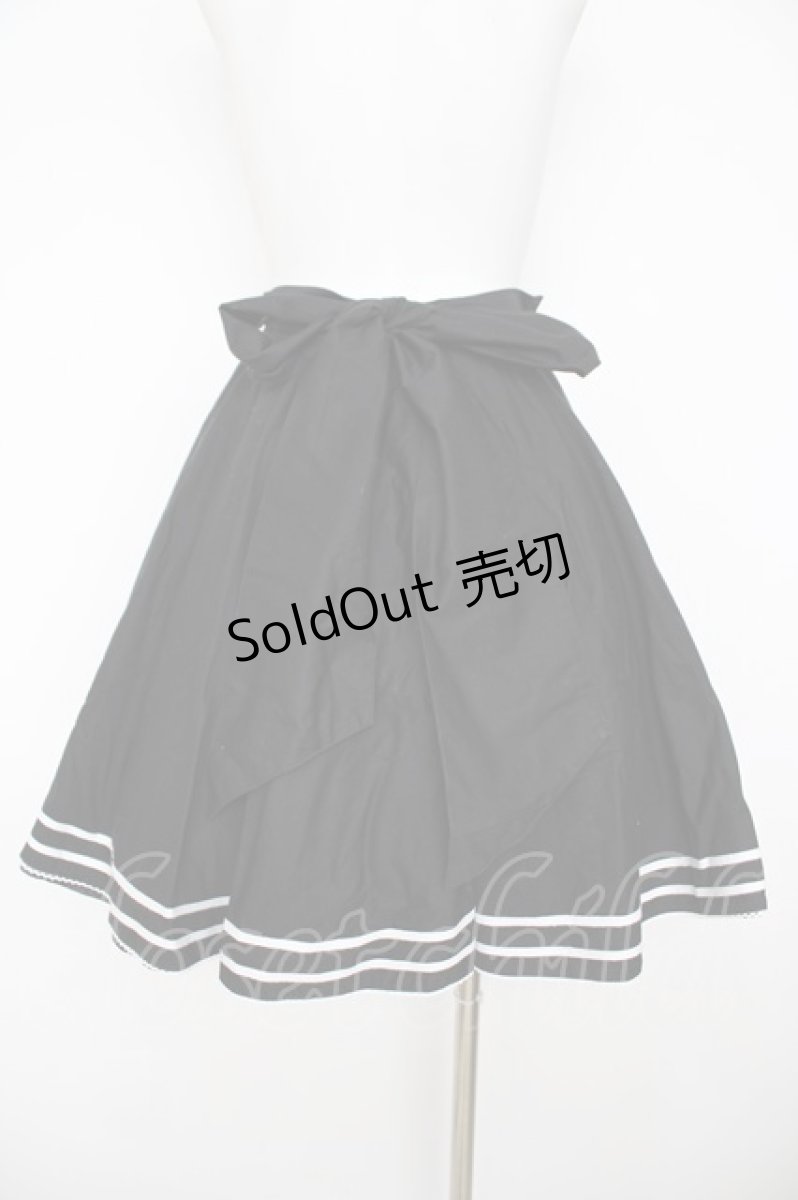 画像2: metamorphose / セーラーサーキュラースカート  黒 Y-26-08-09-070-ME-SK-SZ-ZY (2)